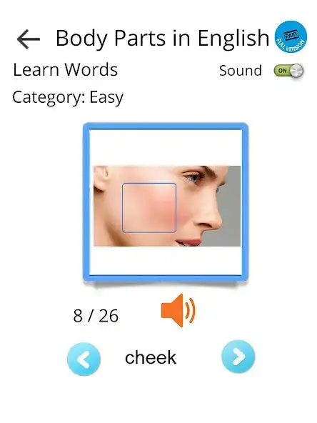 Play Learn Body Parts in English as an online game Learn Body Parts in English with UptoPlay