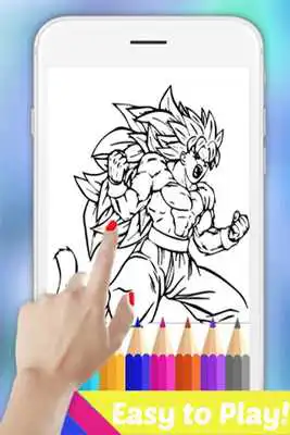 Play Learn Draw Coloring for DBZ Super Saiyan by Fans