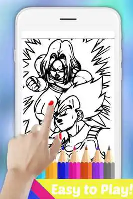 Play Learn Draw Coloring for DBZ Super Saiyan by Fans