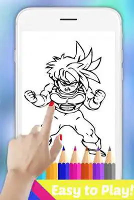 Play Learn Draw Coloring for DBZ Super Saiyan by Fans