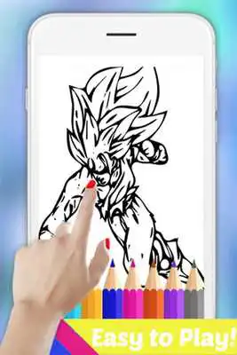 Play Learn Draw Coloring for DBZ Super Saiyan by Fans