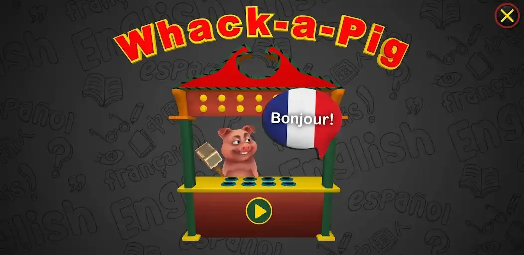 Play Learn French Words WhackaPig  and enjoy Learn French Words WhackaPig with UptoPlay