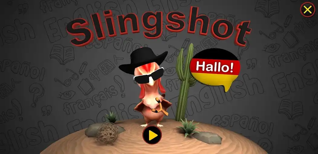 Play Learn German Words Slingshot  and enjoy Learn German Words Slingshot with UptoPlay