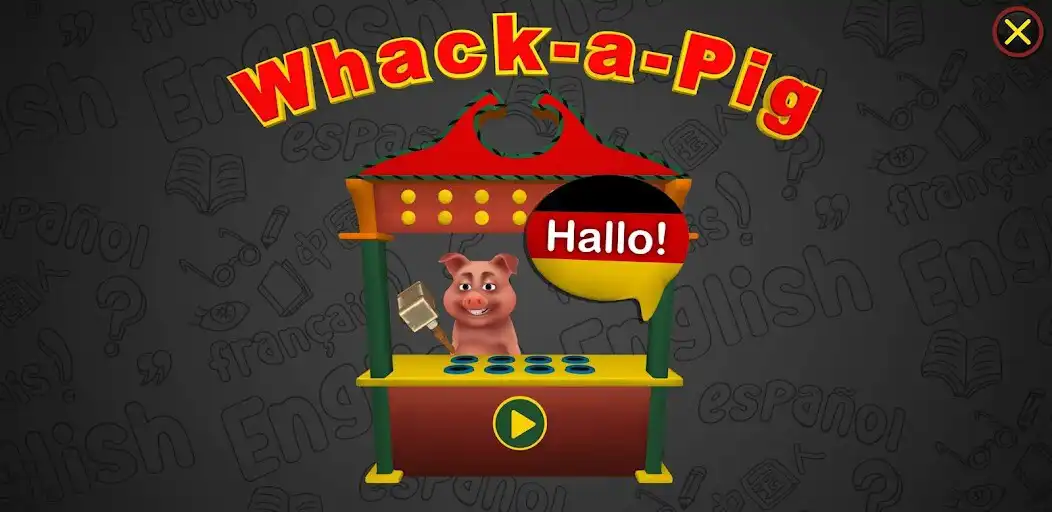 Play Learn German Words WhackaPig  and enjoy Learn German Words WhackaPig with UptoPlay