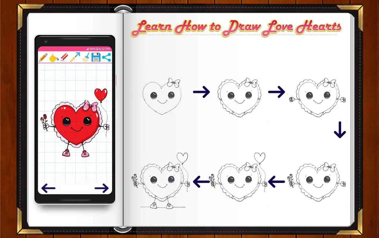 Play Learn How to Draw Love Hearts