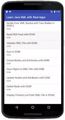Play Learn Java XML with Real Apps