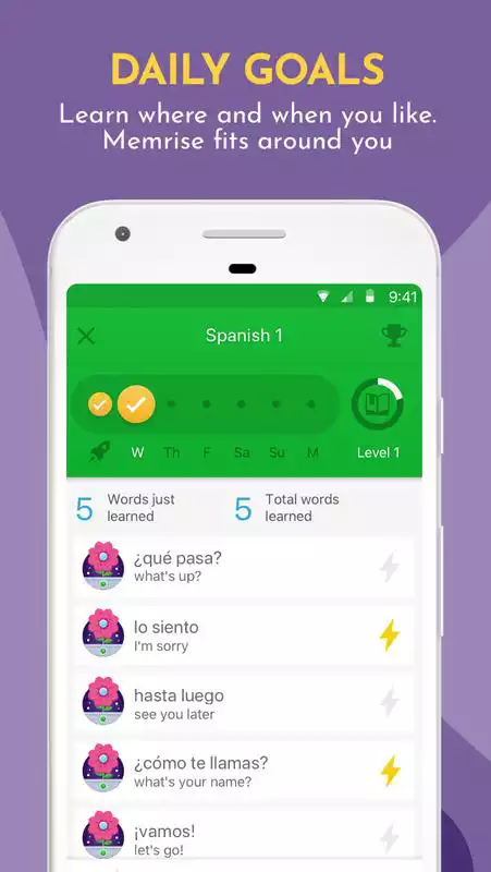 Play Learn Languages, Grammar & Vocabulary with Memrise