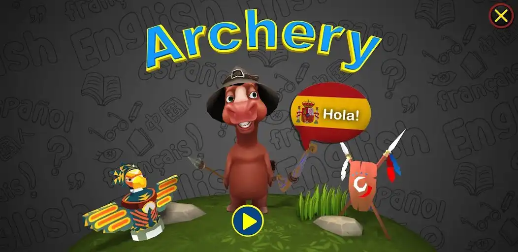 Play Learn Spanish Words Archery  and enjoy Learn Spanish Words Archery with UptoPlay