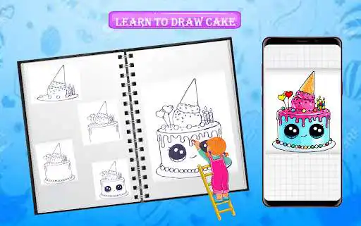 Play Learn to Draw Cakes as an online game Learn to Draw Cakes with UptoPlay