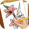 Free play online Learn to Draw Exotic Flowers  APK