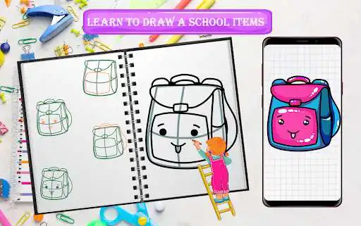 Play Learn To Draw School Supplies  and enjoy Learn To Draw School Supplies with UptoPlay