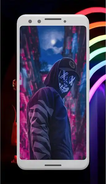 Play LED Mask Wallpaper  and enjoy LED Mask Wallpaper with UptoPlay