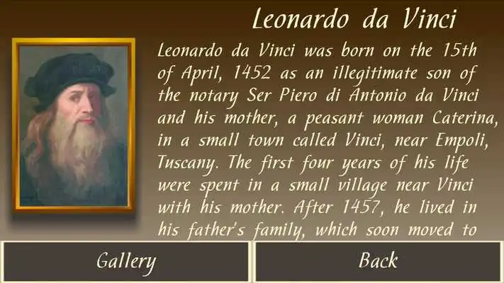 Play Leonardo da Vinci gallery