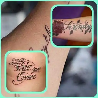 Play Lettering Tattoo Style