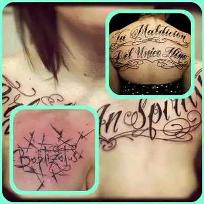 Play Lettering Tattoo Style