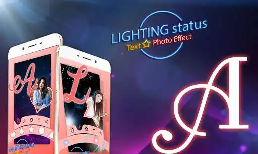 Play Lighting Status Text - Photo Effect  and enjoy Lighting Status Text - Photo Effect with UptoPlay