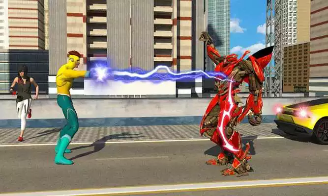 Play Lightning Flash Hero Speed Robot Transformation