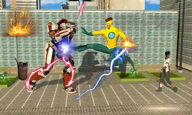 Play Lightning Flash Hero Speed Robot Transformation