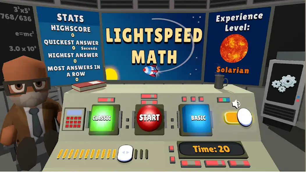 Play Lightspeed Math as an online game Lightspeed Math with UptoPlay