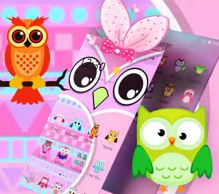 Play Lilac Cute Owl Cartoon