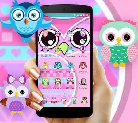 Play Lilac Cute Owl Cartoon