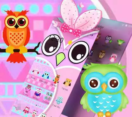 Play Lilac Cute Owl Cartoon