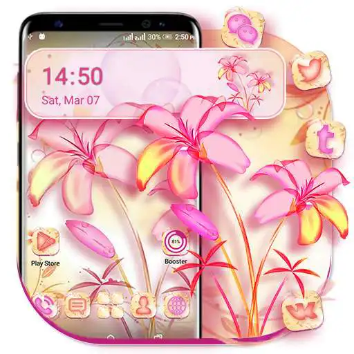 Play Lily Pink Launcher Theme APK