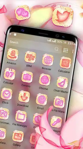 Play Lily Pink Launcher Theme as an online game Lily Pink Launcher Theme with UptoPlay