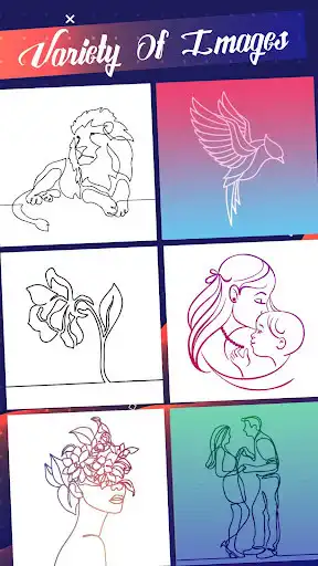 Play Line Art Maker: One Line Drawing Creator as an online game Line Art Maker: One Line Drawing Creator with UptoPlay