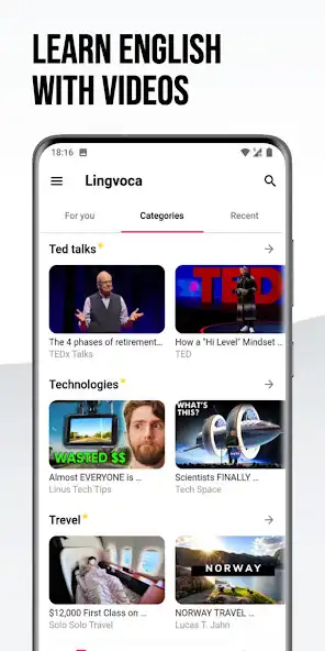 Play Lingvoca: Learn English Videos  and enjoy Lingvoca: Learn English Videos with UptoPlay