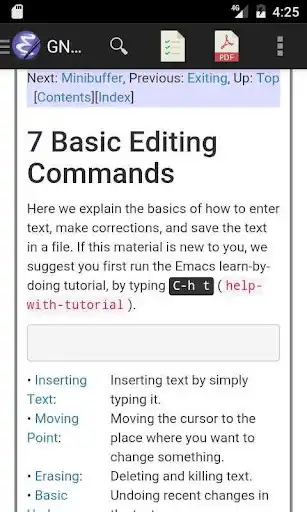 Play Linux Emacs Editor Manual as an online game Linux Emacs Editor Manual with UptoPlay