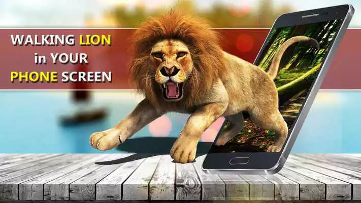 Play Lion on Screen Scary Joke : Lion In Phone Prank