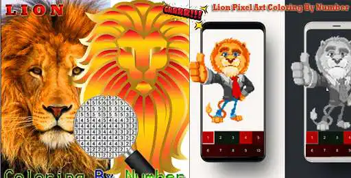 Play Lion Pixel Art Coloring Number  and enjoy Lion Pixel Art Coloring Number with UptoPlay