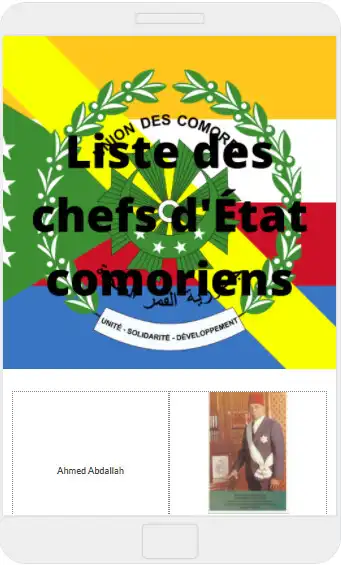 Play Liste des chefs dÉtat comorie  and enjoy Liste des chefs dÉtat comorie with UptoPlay