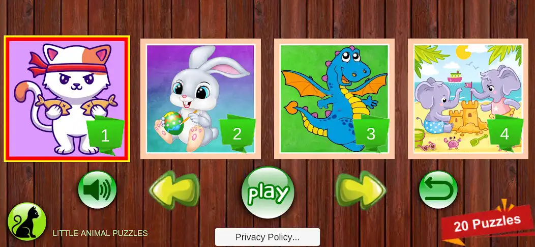 Play Little Animal Puzzles  and enjoy Little Animal Puzzles with UptoPlay