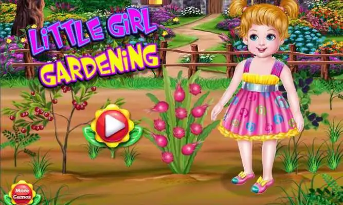 Play Little Girl Gardening