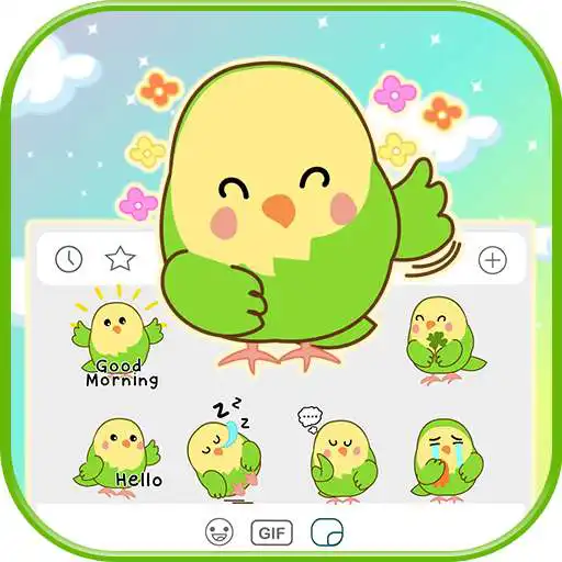 Play Little Parakeet Emoji Stickers APK