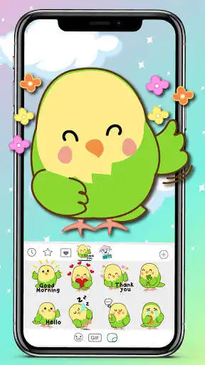 Play Little Parakeet Emoji Stickers  and enjoy Little Parakeet Emoji Stickers with UptoPlay