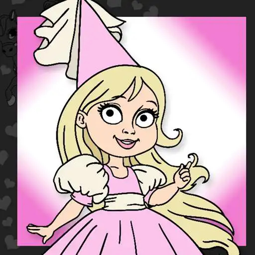 Free play online Little Princess Coloring Book  APK