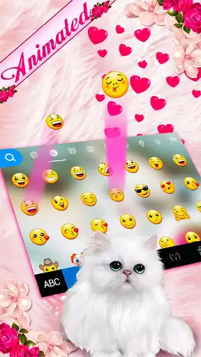 Play Live Cute Kitty Keyboard Theme as an online game Live Cute Kitty Keyboard Theme with UptoPlay