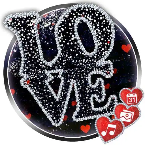 Play Live Glitter Love Launcher Theme HD Wallpapers APK