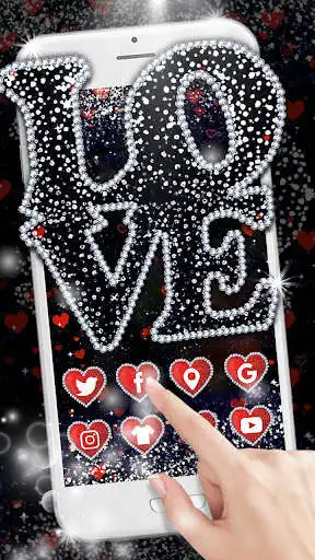 Play Live Glitter Love Launcher Theme HD Wallpapers  and enjoy Live Glitter Love Launcher Theme HD Wallpapers with UptoPlay