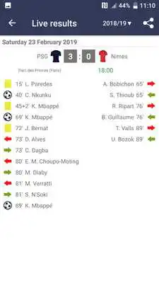 Play Live Scores for Ligue 1 Conforama 2019/2020