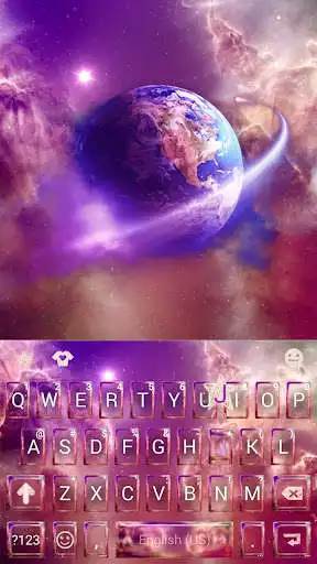 Play Live Sky Galaxy Keyboard Theme