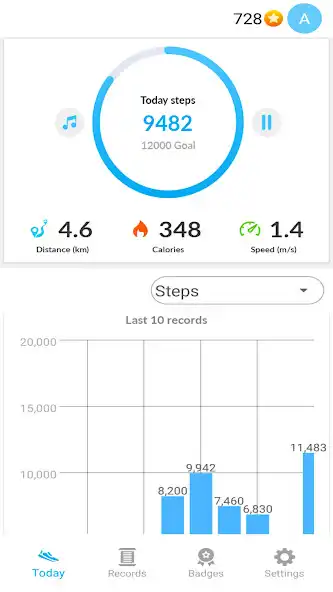 Play Live Step Counter - Pedometer  and enjoy Live Step Counter - Pedometer with UptoPlay