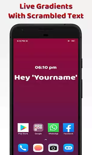 Play Live Wallpaper-Gradient & Text  and enjoy Live Wallpaper-Gradient & Text with UptoPlay