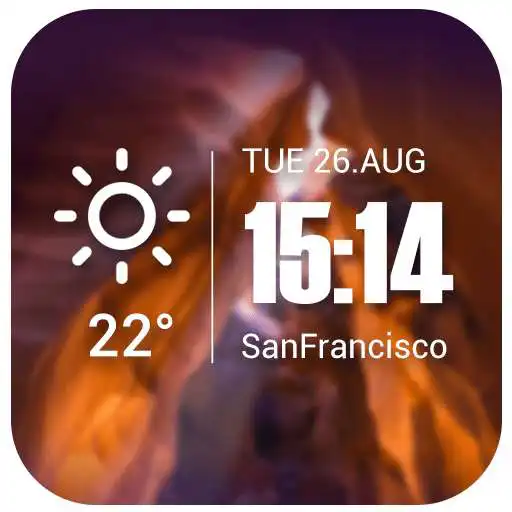 Free play online Live weather & Clock Widget  APK