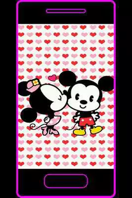 Play Lock Screen Micky foam and Minnie