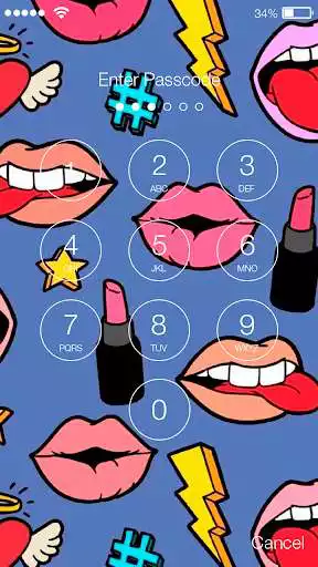 Play Lollipop Sweet Candy Lips Cute Screen Lock as an online game Lollipop Sweet Candy Lips Cute Screen Lock with UptoPlay