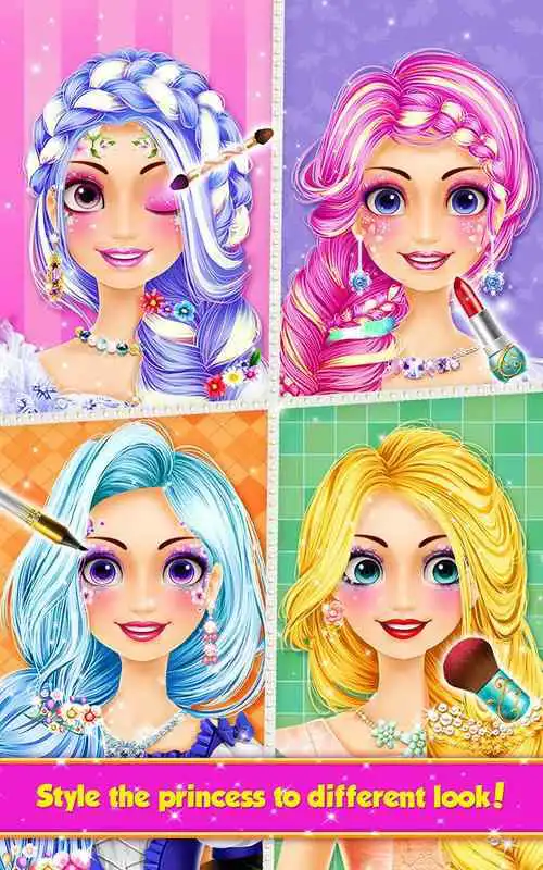 Play Long Hair Princess Hair Salon